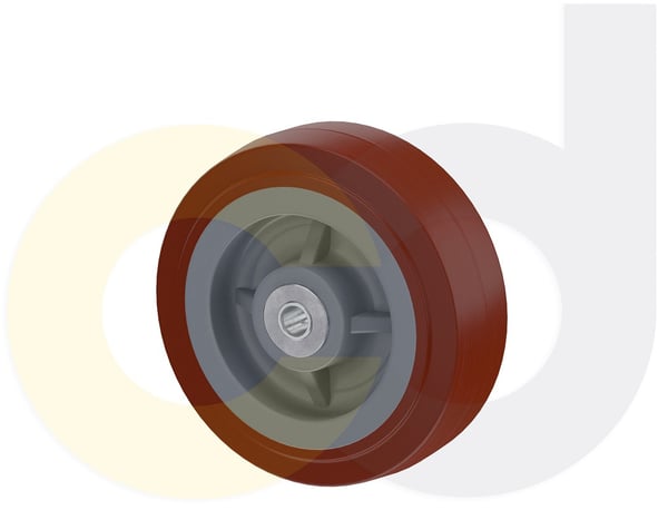 CasterDepot Top Plate Casters - Thermo-Urethane Wheel- Capacities Up To 800 Lbs. - HW031.263