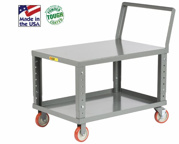Adjustable Height Shelf Truck - HLK3048-5PYBKAH
