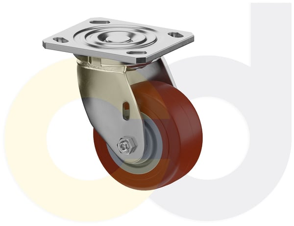 CasterDepot Top Plate Casters - Thermo-Urethane Wheel- Capacities Up To 800 Lbs. - HC016.338