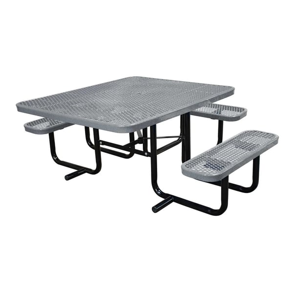 Expanded Metal Portable 46In Table - HT46SQP-ADA-GRAY