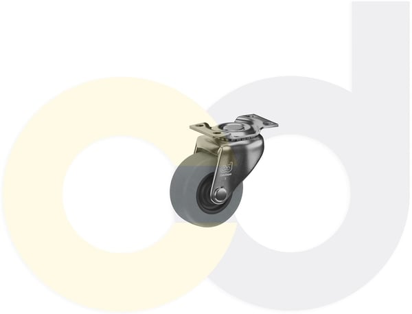 CasterDepot Top Plate Casters - Thermo-Urethane Wheel - Capacities Up To 120 Lbs. - HC003.205