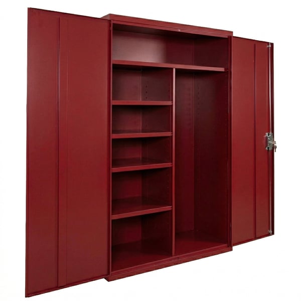 Janitorial Commercial Storage Cabinets - HCJ482478-4-RD