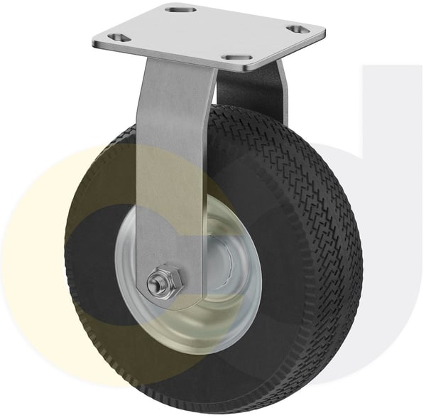 CasterDepot Top Plate Casters - Never-Flat Wheel - Capacities Up To 500 Lbs. - HC013.501