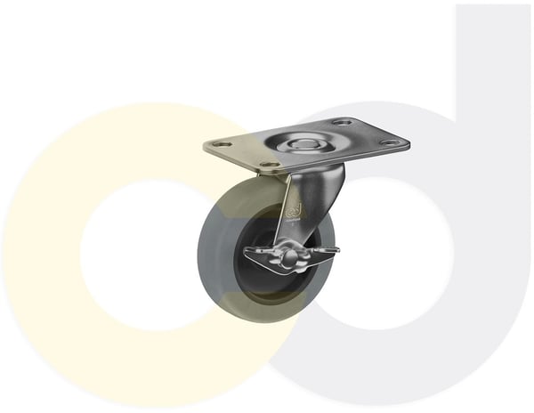 CasterDepot Top Plate Casters - Thermo-Urethane Wheel - Capacities Up To 120 Lbs. - HC003.477