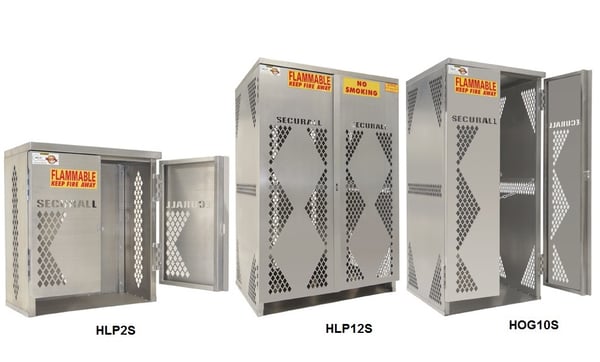 Solid-Aluminum Lp/Og Cylinder Cabinets - HLP6S
