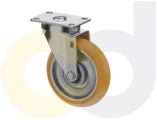 CasterDepot Top Plate Casters - Poly On Aluminum Wheel - Capacities Up To 350 Lbs. - HC092.607