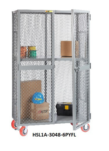 All-Welded Mobile Storage Lockers - HSL2-3048-6PYFL
