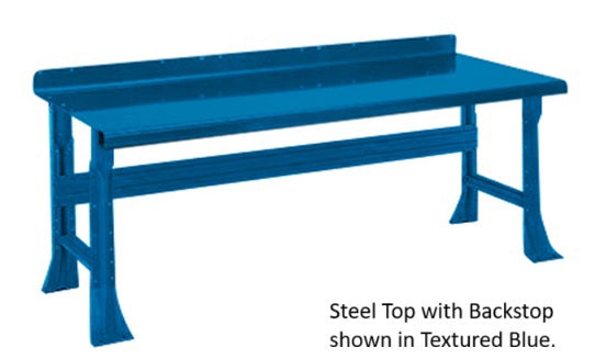 Adjustable Height Open Leg Workcenter - 2200 Series - H2222-6W-GN