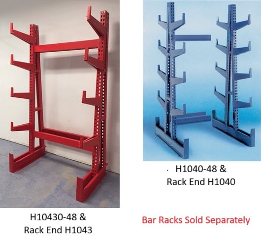 Rack Ends And Extra Arms For Heavy-Duty Bar Racks - H1046-18
