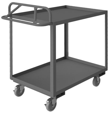 Rolling Stock Cart With Ergonomic Handle - HRSCE-3060-2-95