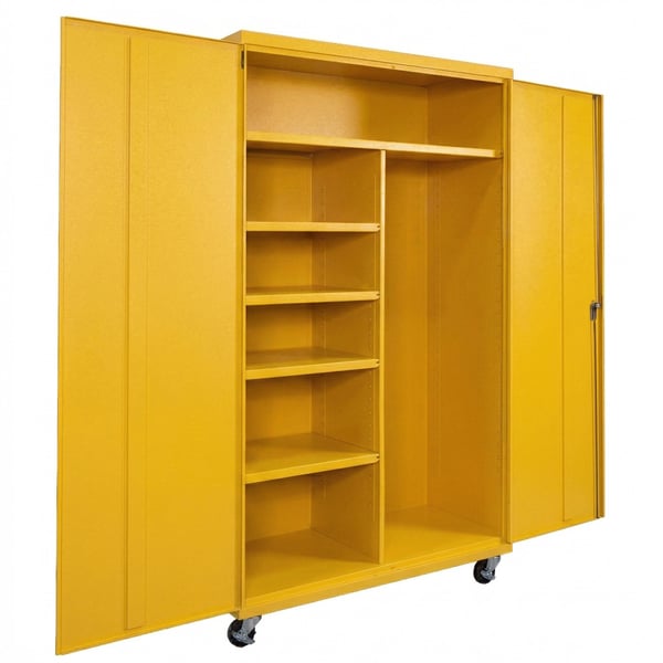 Janitorial Commercial Storage Cabinets - HCJM482478-4-YL