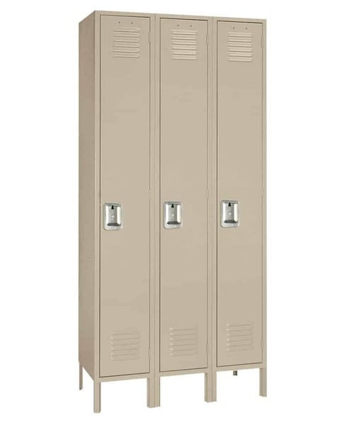 Single Tier Steel Lockers - H51123SU-PUTTY