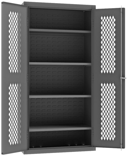 Heavy Duty Ventilated Cabinets With Adjustable Shelves - HEMDC-361872-95