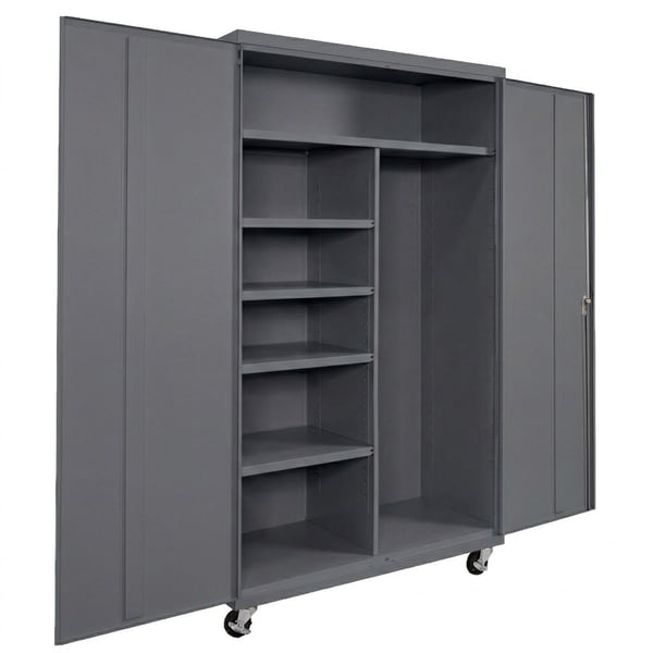 Janitorial Commercial Storage Cabinets - HCJM482478-4-GY