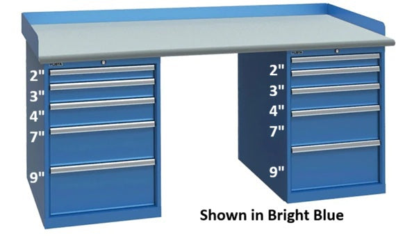LISTA XPRESS Industrial Workbenches - HXSWB143-72PT-BB