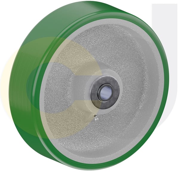 CasterDepot Top Plate Casters - Poly On Cast Iron Wheel - Capacities Up To 3500 Lbs. - HW065.BCB.cd