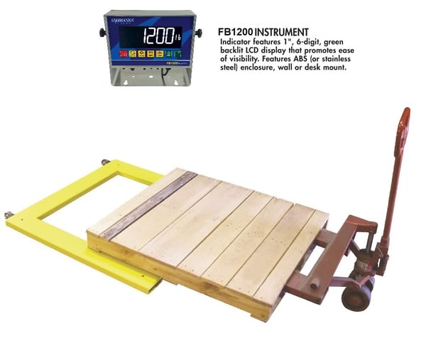 Portable Pallet Floor Scale W/Wheel - HSB10165