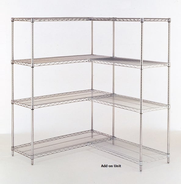 Wire Shelving Add-On Units - HAJ1848-74-B