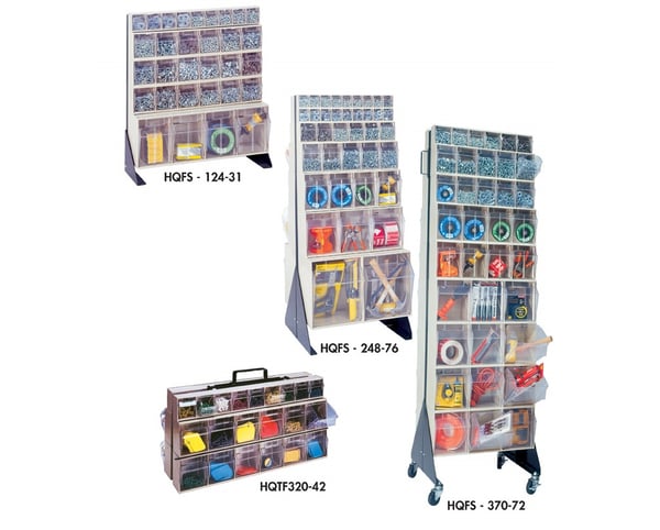 Clear Tip Out Bin Stands - HQFS-248-76-W