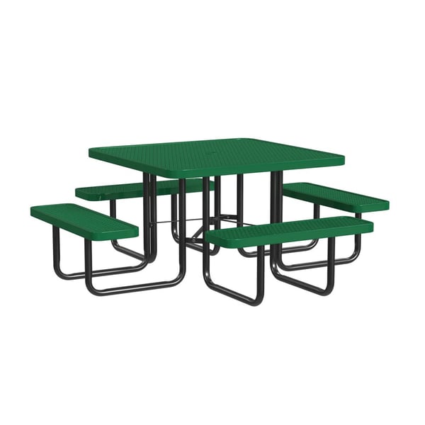 Expanded Metal Portable 46In Table - HT46SQP-GREEN