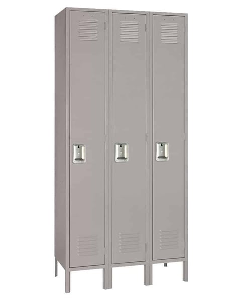 Single Tier Steel Lockers - H50423-GRAY