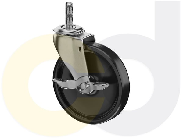 CasterDepot Threaded Stem Casters - Polyolefin Wheel - Capacities Up To 120 Lbs. - HC014.740