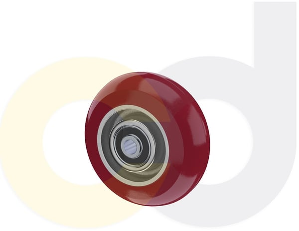 CasterDepot Ergonomic, Top Plate Casters - Poly On Aluminum Wheel - Capacities Up To 1500 Lbs. - HW001.281