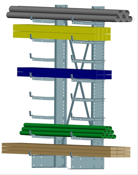 Steeltree® 08 Medium Duty Cantilever Racks - HMD-8J