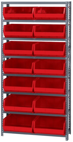 Giant Open Hopper Bin Storage System - HQSBU-250-R