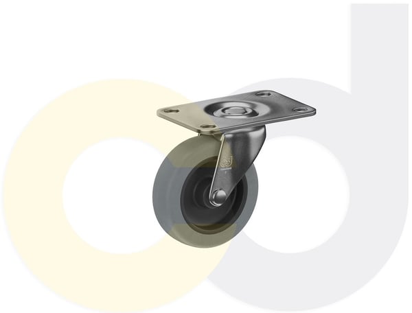 CasterDepot Top Plate Casters - Thermo-Urethane Wheel - Capacities Up To 120 Lbs. - HC003.480
