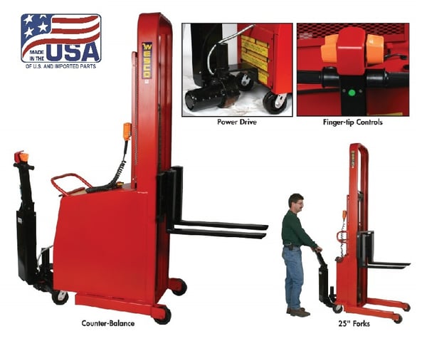 Wesco® Fully Powered Stackers - HPCBFL-64-25-PD