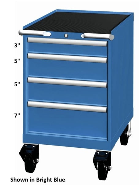 LISTA XPRESS Mobile Cabinets - HMP06-0402A-MBKALG