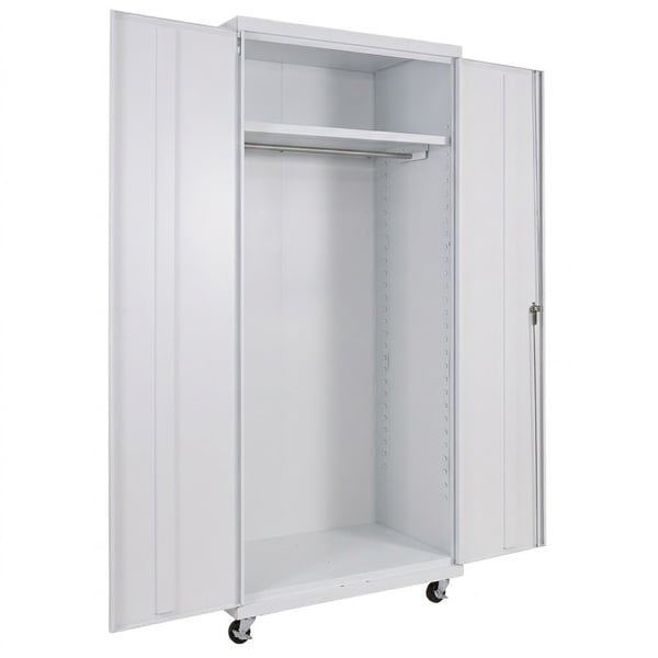 Wardrobe Commercial Storage Cabinet - HCWM362478-4-WH