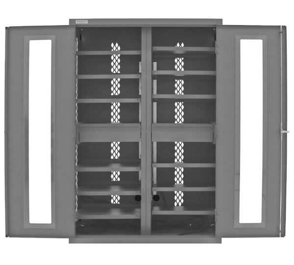 Secure Tool Charging Cabinet: Mobile Or Stationary - H2502CS-12S-95