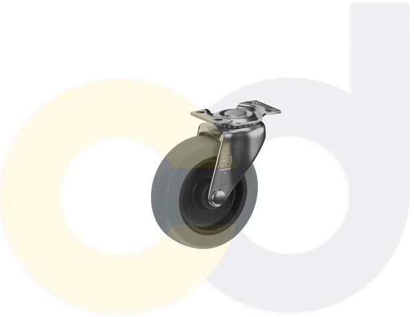 CasterDepot Top Plate Casters - Thermo-Urethane Wheel - Capacities Up To 120 Lbs. - HC003.282
