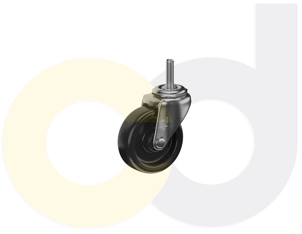 CasterDepot Threaded Stem Casters - Polyolefin Wheel - Capacities Up To 120 Lbs. - HC002.942