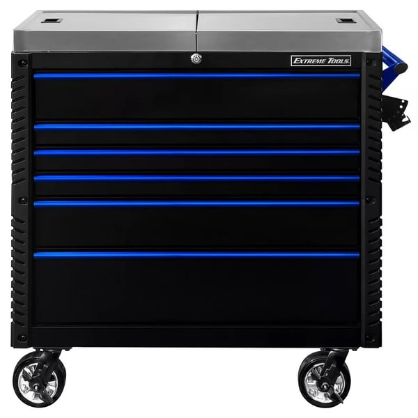 Extreme Tools® Ex Series 33" & 41" Tool Carts - HEX4106TCS-BKBL