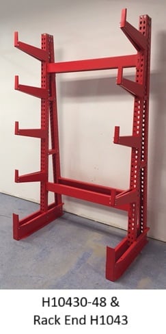 Heavy-Duty Bar Racks - Single Faced - H043-72-TP