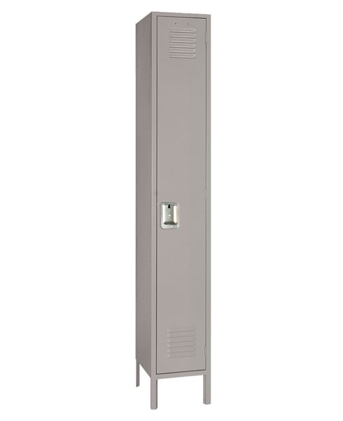 Single Tier Steel Lockers - H5112SU-GRAY