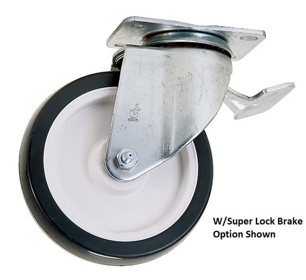 Super Lock Brake Casters - H200-6UM