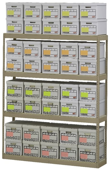 Tennsco Record Archive Shelving - HZA691584-4D