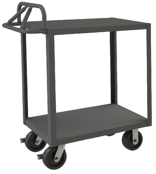 Rolling Stock Cart With Ergonomic Handle - HRSCE-1836-2-3.6K-ALD-95
