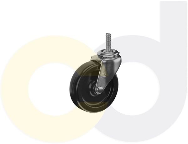 CasterDepot Threaded Stem Casters - Polyolefin Wheel - Capacities Up To 120 Lbs. - HC003.214