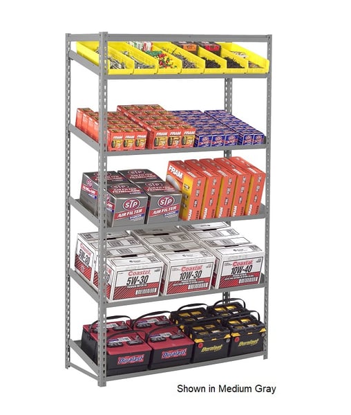 Tennsco Sloping Shelf Units - HZT7-3618S-5-SA