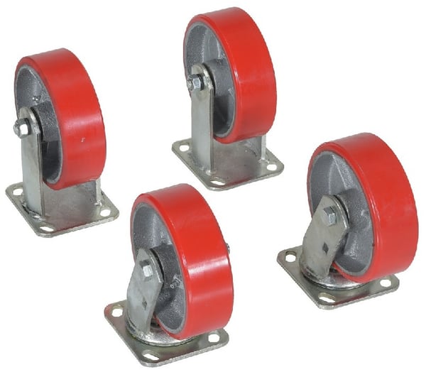 Casters For Steel Hoppers - HD-CK4-PU6-2