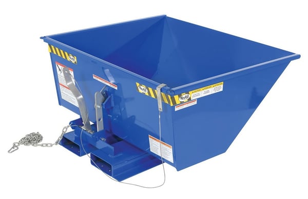 Low Profile D-Style Self-Dumping Hoppers - HD-50-LD-LP