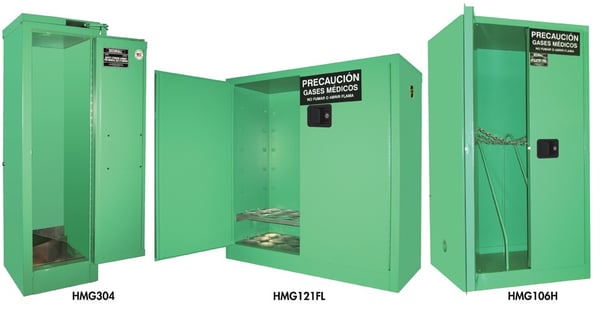 Medical Gas Storage Cabinets - HMG304FL