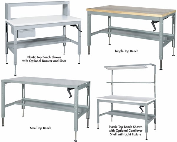 Hydraulic Ergonomic Benches - HHB-7230-W