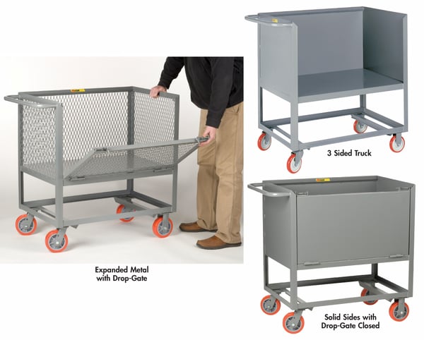 3-Sided Raised Deck Trucks - HRPDS-3048-6PY