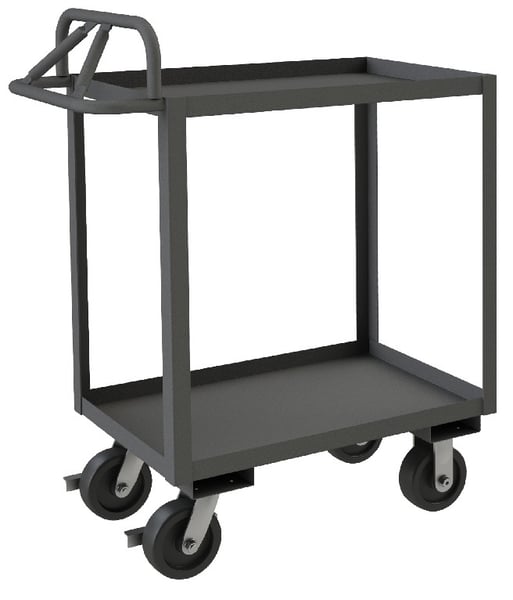 Rolling Stock Cart With Ergonomic Handle - HRSCE-2448-2-3.6K-95